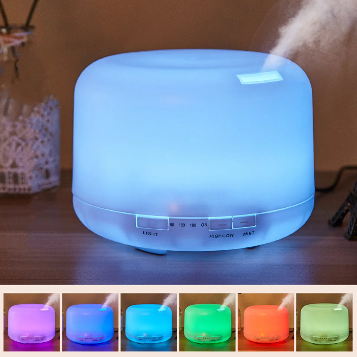 Diffuseur Brume Lumivana™ | Humidificateur Aromathérapie LED 500ml